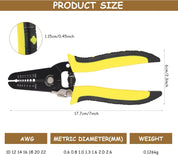 10–22 AWG Wire Stripping Pliers 7 Inch Cable Cutter