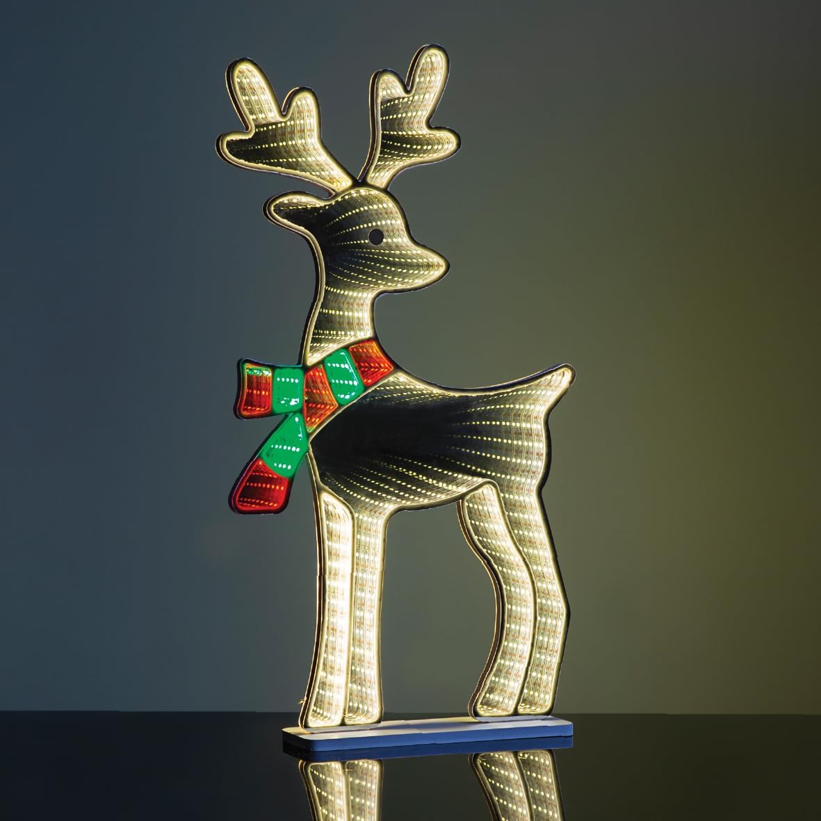 Decorative elf infinity light for shelf display