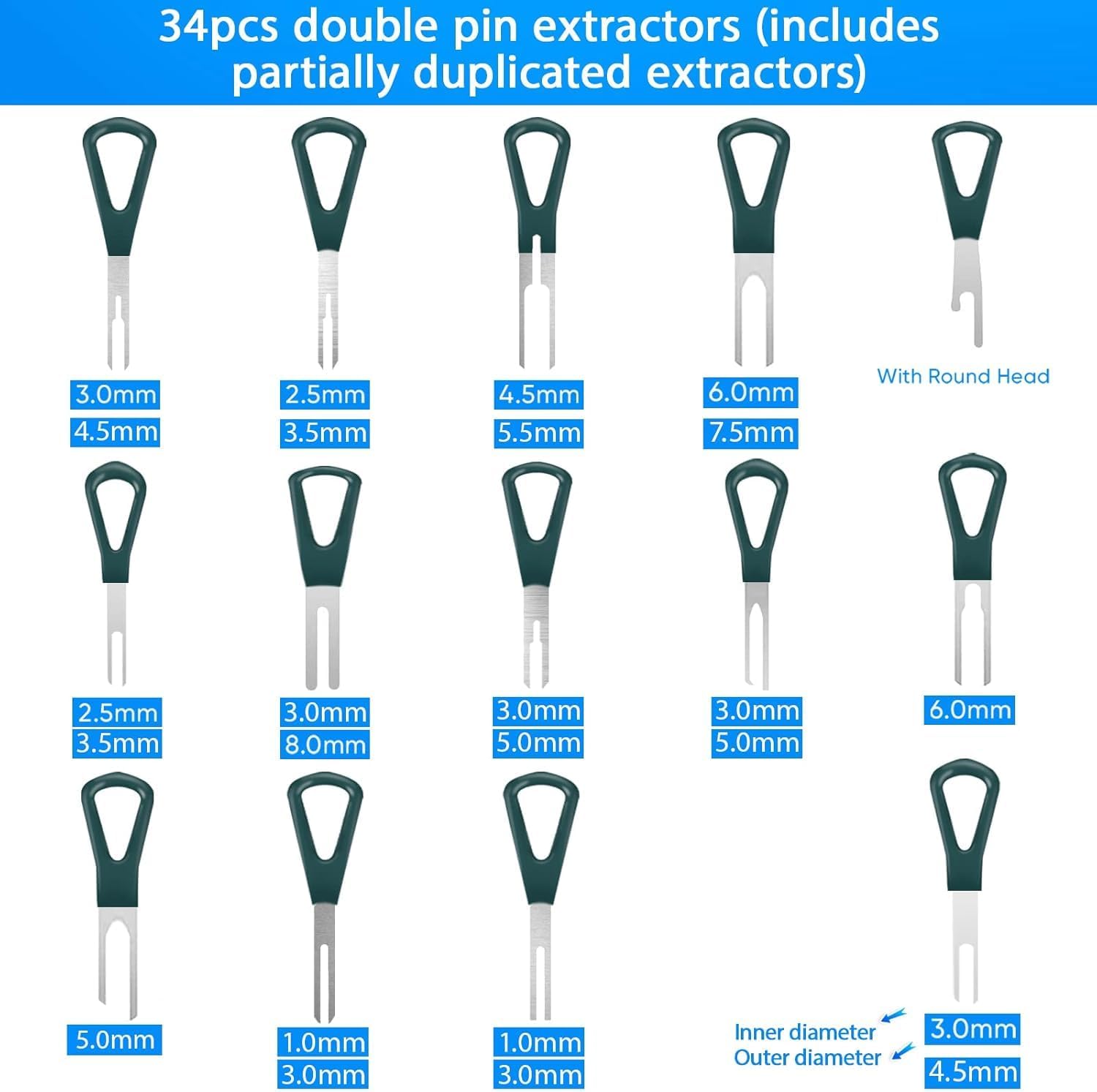 92Pcs Terminal Removal Depinning Tool Kit