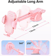 Rally Racing-Grade 3-in-1 Car Phone Holder Pink