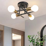 5-Light Industrial Vintage Chandelier – Modern Ceiling Fixture for Bedrooms, Kitchens, Dining Rooms, Lofts, and Offices