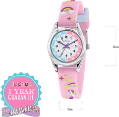 Girls Classic Analog Quartz Watch with Soft Silicone Strap – Model TK0145