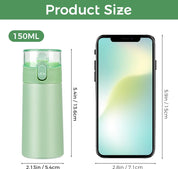 150ml Mini Stainless Steel Water Bottle – Leakproof, Insulated, BPA-Free with Straw