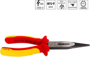 S&R VDE Long Flat Nose Pliers 200mm – 1000V Insulated