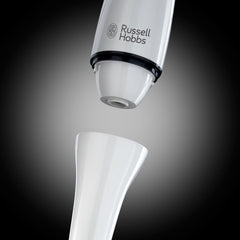 Food Collection Hand Blender - 200W | 2 Speed Settings, Stainless Steel Blades, Easy-Clean Detachable Leg - White [22241]
