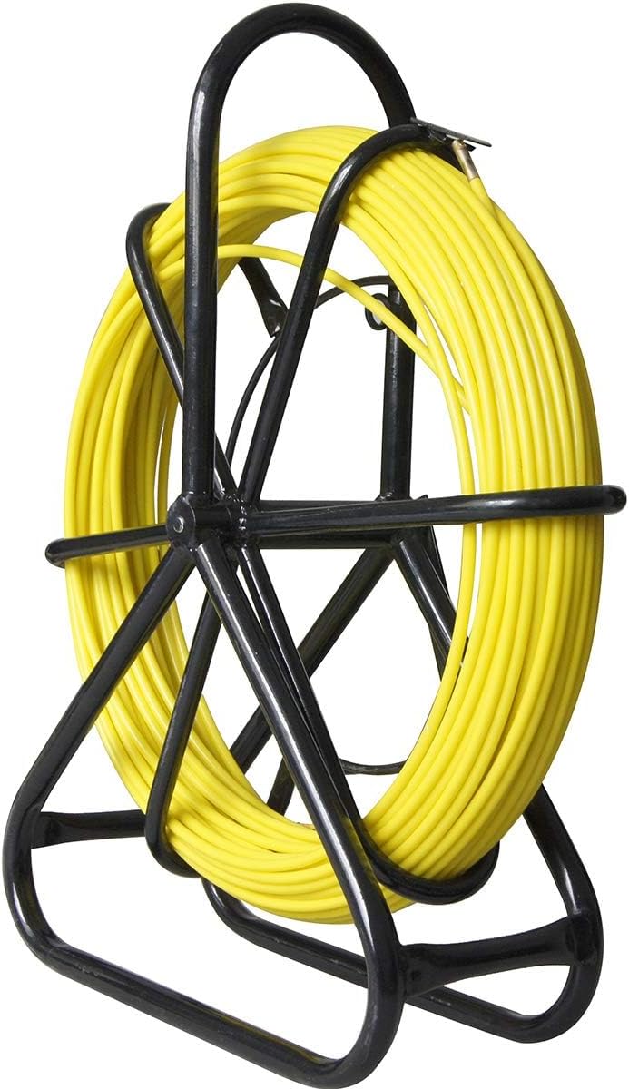 Fiberglass Duct Rodder 6x80M with Stand and Brake