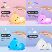 Baby Night Light Kids Lamp, Remote, 16 RGB Colors Cat Night Light, USB Rechargeable Night Light for Newborns, Girls Night Light Kids Bedroom Accessories