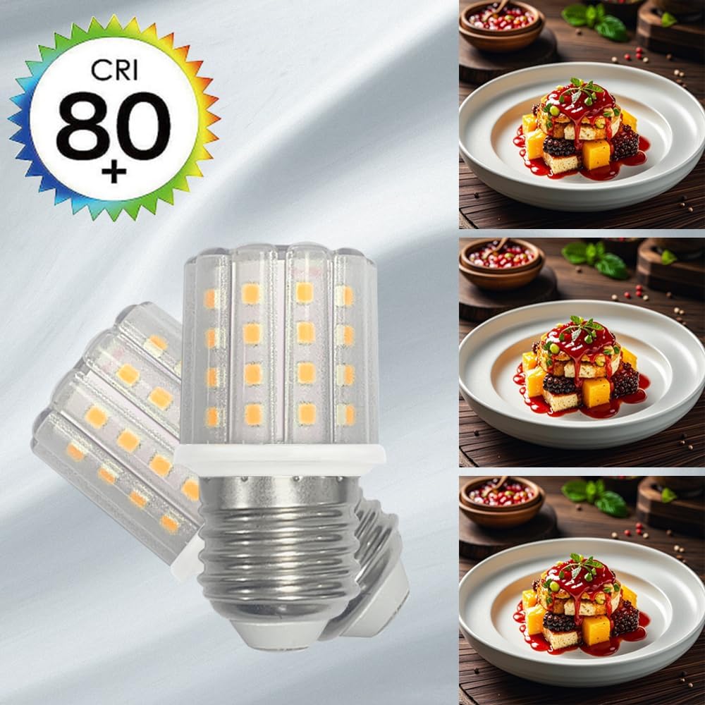 YELANGU E27 LED Corn Light Bulbs,5W Warm Light 3000K, Equivalent to 60W E27 Halogen Bulbs,AC 85-265V, 360° Beam Angle,Edison Screw SES LED Corn Lamp, Not Dimmable, Pack of 8 [Energy Class F]