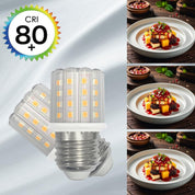 YELANGU E27 LED Corn Light Bulbs,5W Warm Light 3000K, Equivalent to 60W E27 Halogen Bulbs,AC 85-265V, 360° Beam Angle,Edison Screw SES LED Corn Lamp, Not Dimmable, Pack of 8 [Energy Class F]