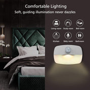 3 Pack Motion Sensor Night Lights Indoor Battery Operated LED Warm White