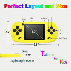 16 Bit HD Handheld Game Console – 100 Built-in Retro Games, 3.0