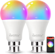 Avatar Controls Smart Bulb Alexa Light Bulbs B22 Bayonet, Colour Changing WiFi LED Lamp Bulbs 9W Set of 2 Bulbs [Energy Class F], White [Energy Class F]B07PKMC87F