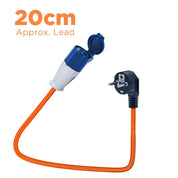 Status 16A UK to European Plug Adapter – 20cm, IP44 Weatherproof