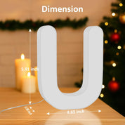 LED Letter U USB Colour Changing Night Light