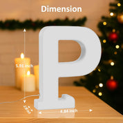 LED Letter P Colour Changing Night Light