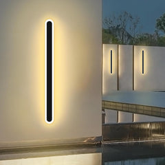 Outdoor Modern Wall Light - 60CM, 18W 1100LM Long Strip Wall Sconce with 3000K Warm White Light, IP65 Rainproof for Porch, Garden, Patio, and Garage