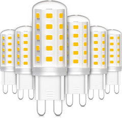 LEDYA G9 LED Bulbs, 3W (30W Equivalent), Warm White 2700K, 380LM, Pack of 6