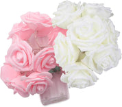 Pink Rose Flower Fairy String Lights 6M with 40 LEDs, Battery Operated Decorative Lights for Romantic Indoor and Outdoor Décor