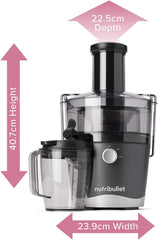 800W Centrifugal Juicer Machine with 1.5L Pulp Basin & 800ml Pitcher