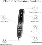 JAKEMY Mini Electric Screwdriver Set with 3 Torque,Cordless USB C Charging 180 in 1 with 160 Magnetic bits Precision Screwdriver for Laptop, Phone, Computer, Watch Christmas for Men