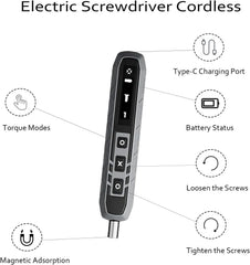 JAKEMY Mini Electric Screwdriver Set with 3 Torque,Cordless USB C Charging 180 in 1 with 160 Magnetic bits Precision Screwdriver for Laptop, Phone, Computer, Watch Christmas for Men