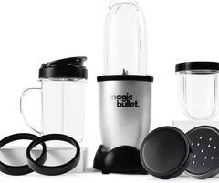 Magic Bullet 10-Piece Blender & Food Processor – 200W Compact All-in-One – Blend, Chop, Grind, Mix & Whip with Pulse Control