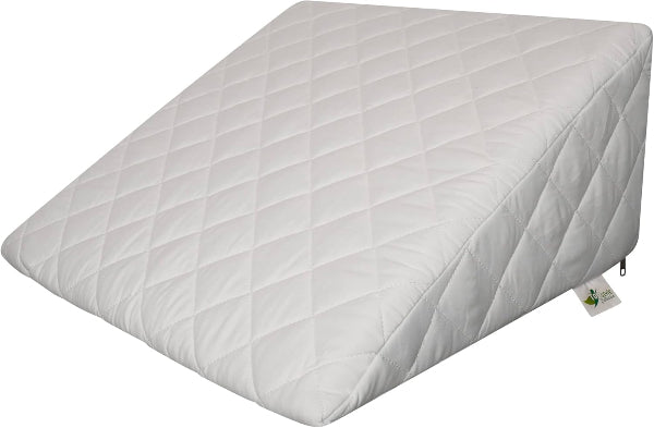 Extra Large Foam Wedge Cushion – Bed & Leg Rest Pillow with Washable Cover, 20"x18"x11"