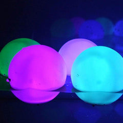 Floating Pool Light with Remote: 4 Modes Glowing Beach Ball Light, LED Battery Operated Pool Balls, Light-Up Bath Toys, Night Light for Bedroom, Garden, Beach Yard, and Pool Party Decoration