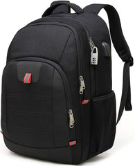 Extra Large Anti-Theft Laptop Backpack with USB Charging Port for Travel & Work
