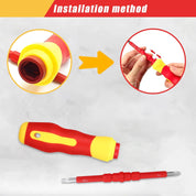 Insulated Screwdriver Set, 26-Piece 1000V Insulated Electrician Tool Set with Voltage Tester, Magnetic Tips Electrical Screwdriver Set with Case, Interchangeable Blades