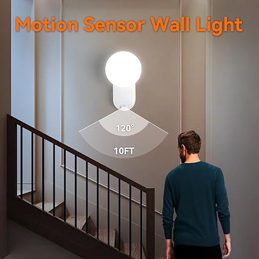 Rechargeable Motion Sensor Wall Light with Remote