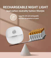 Motion Sensor Night Lights 3 Pack USB Rechargeable Indoor LED Lamps