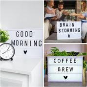 85pcs LED Cinema Light Box Letters, Numbers & Symbols 65x35mm