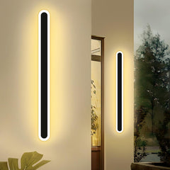 Outdoor Modern Wall Light - 60CM, 18W 1100LM Long Strip Wall Sconce with 3000K Warm White Light, IP65 Rainproof for Porch, Garden, Patio, and Garage