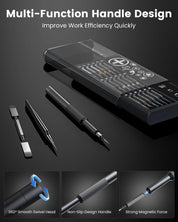 Precision Screwdriver Set, 39 in 1 Mini Screwdriver Set with S2-Steel Long Bits, Magnetic Repair Tool Kit for Laptop, Cell Phone, PC, MacBook, Ring Doorbell, PS5, PS4, Glasses, Watch, Xbox