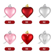 24 Inch Lighted Valentine Heart Tree, Pre-Lit Birch Style Table Décor with Heart Ornaments