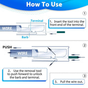 139Pcs Terminal Removal Tool Kit Depinning Set