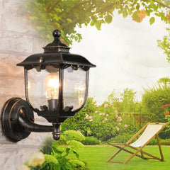 Retro Rustic Outdoor Wall Lights Traditional Vintage Light,Waterproof Aluminium Garden Wall Lights E27, Wall Lamp Lantern for Garden, Patio, Balcony,Garage (A)