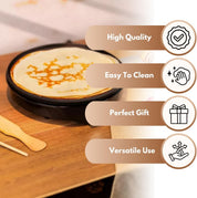 Marco Paul 12" Non-Stick Electric Crepe & Pancake Maker 1000W – Adjustable Temperature