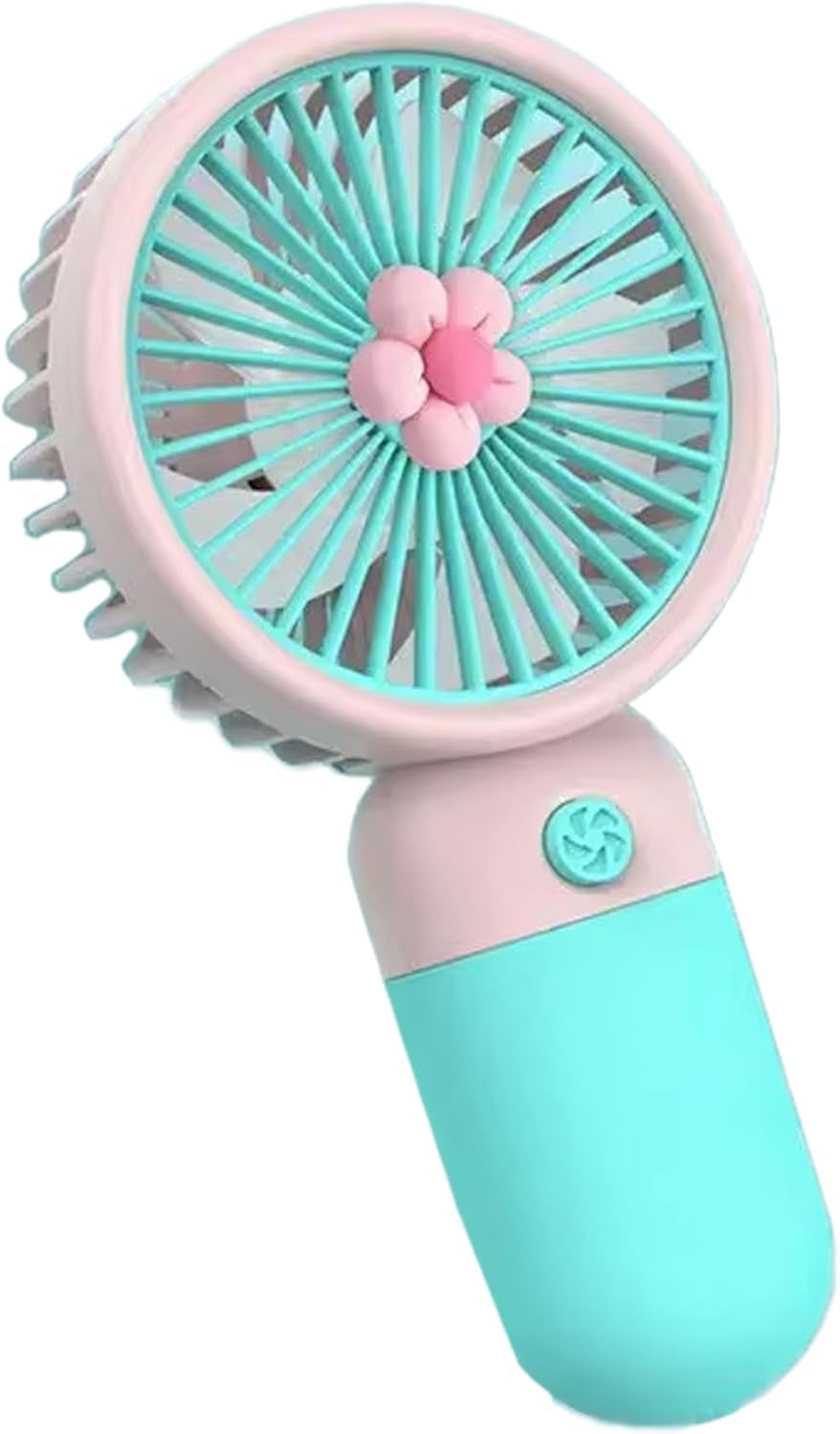 Handheld Fan – Hand Held Fan Rechargeable – Mini Portable Fans Handheld USB Rechargeable Fans with 3 Speeds – Battery Operated Mini Desk Cooler – Hand Held Travel Cooler (Blue/Pink)