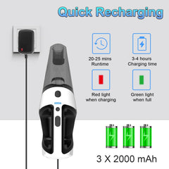 Handheld Cordless Vacuum Cleaner – 10000Pa Rechargeable Mini Portable Vacuum for Car & Home