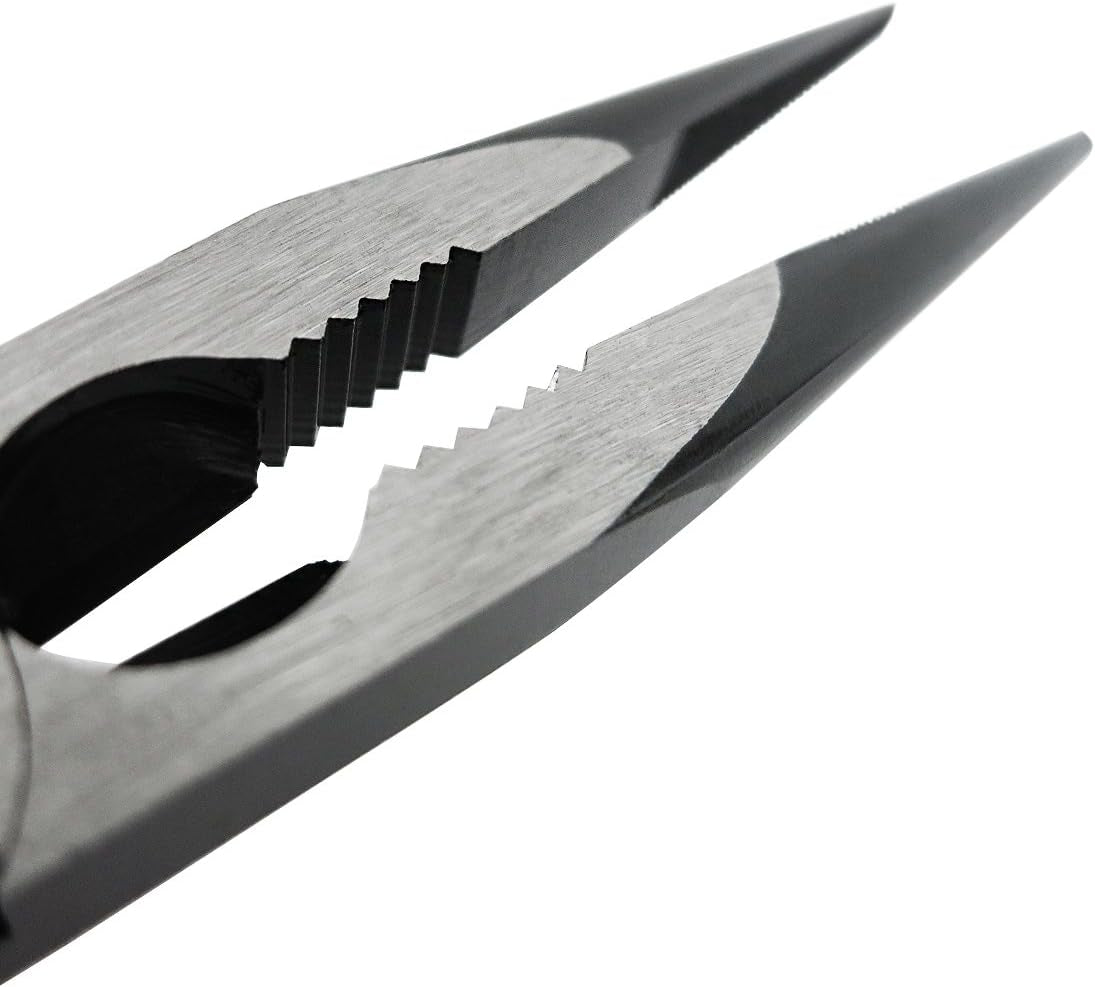 S&R VDE Long Flat Nose Pliers 200mm – 1000V Insulated
