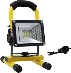 30W Rechargeable LED Work Lights - Waterproof Portable Floodlight with Stand for Emergency, Camping, and Outdoor Activities