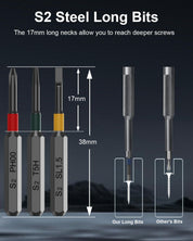 Precision Screwdriver Set, 39 in 1 Mini Screwdriver Set with S2-Steel Long Bits, Magnetic Repair Tool Kit for Laptop, Cell Phone, PC, MacBook, Ring Doorbell, PS5, PS4, Glasses, Watch, Xbox