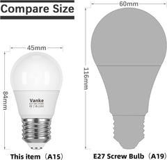 E27 LED Golf Ball Bulb 6W Warm White 2700K 6-Pack