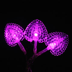 USB Powered 20 LED 2M Hearts shape Indoor LED Fairy Lights for PC, MAC, Phone charger (Warm White)