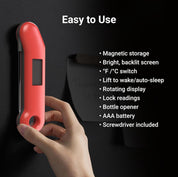 ThermoMaven F1 Turbo Red Meat Thermometer – 0.5s Instant Read, IP67 Waterproof