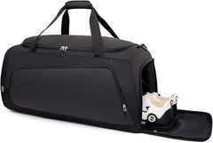 Waterproof Gym Duffel Bag with Shoe Compartment & Wet Pocket for Men and Women