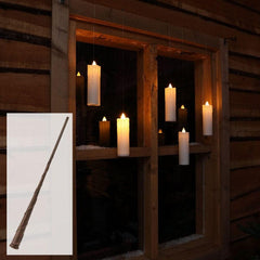 Magic Candles with Wand Remote : Battery: 10x Hanging Candles - White