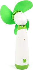 TRIXES Handheld Soft Blade Fan Green Adjustable Head